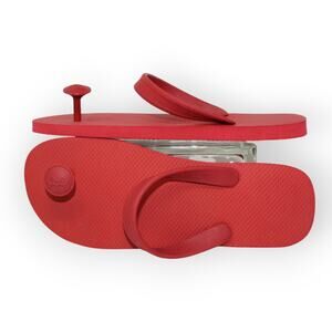 NEW Large (M9/10~W12) GURUS FlipFlop RED Eco Sandals